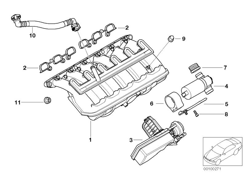 Idle control valve T-shape BOSCH 13417515365