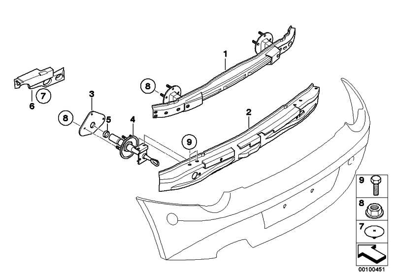 Carrier rear bumper Z4 51127042103 - BMW.Click - Spare parts and ...
