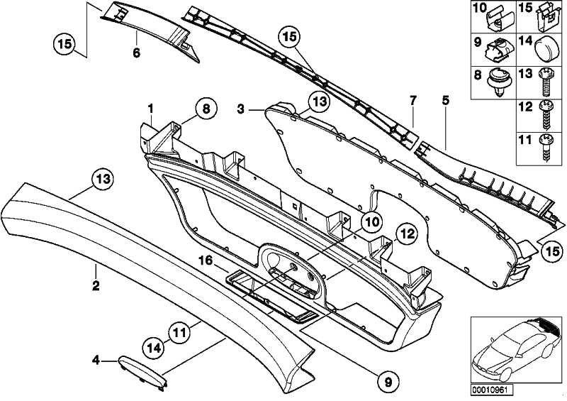 Parapet tailgate BLACK Z3 51498400144 - BMW.Click - Spare parts and ...