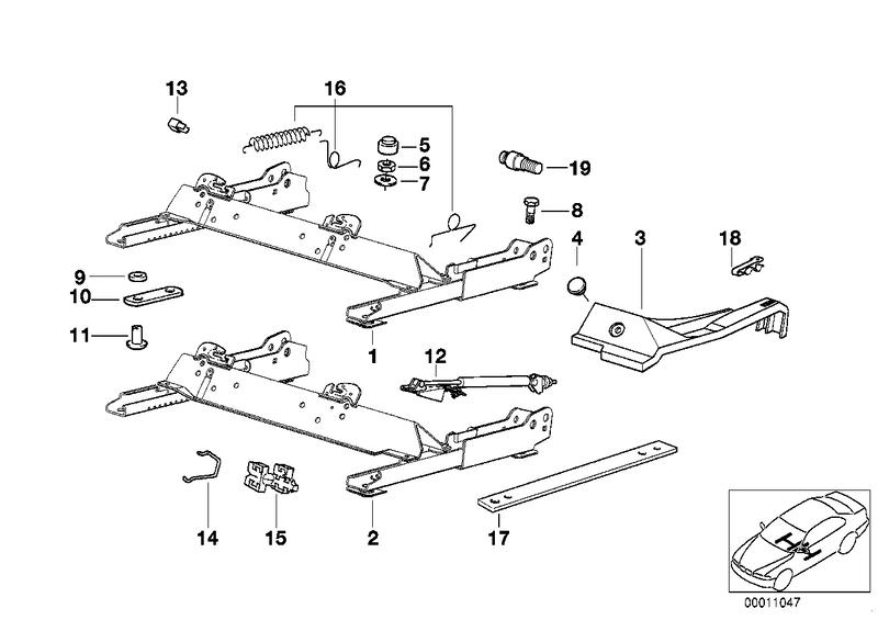 Seat rail links 52108234795