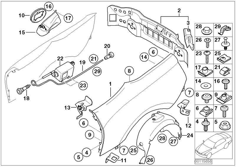 Holder side right back wall 41007064686