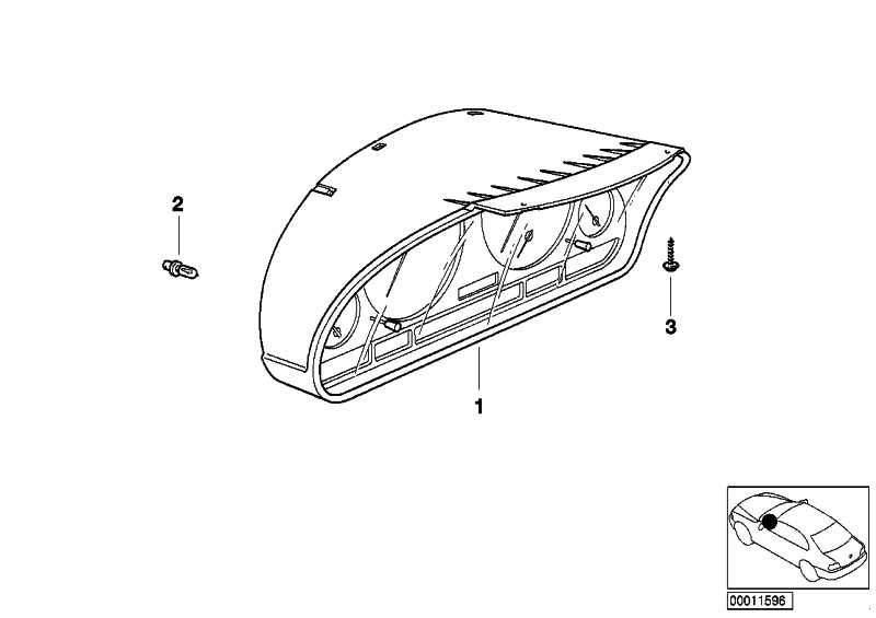 Exchange instrument cluster uncoded KM / H 62119155824