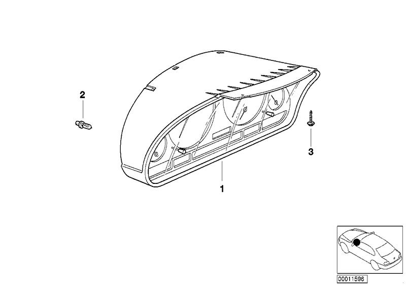 Instrument cluster uncoded KM / H 62106942541