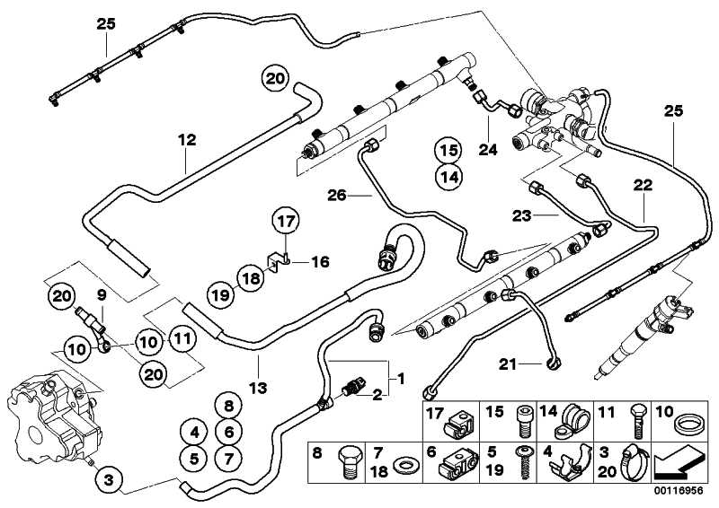 Fuel return line 7 Series 13537794925 - BMW.Click - Spare parts and ...