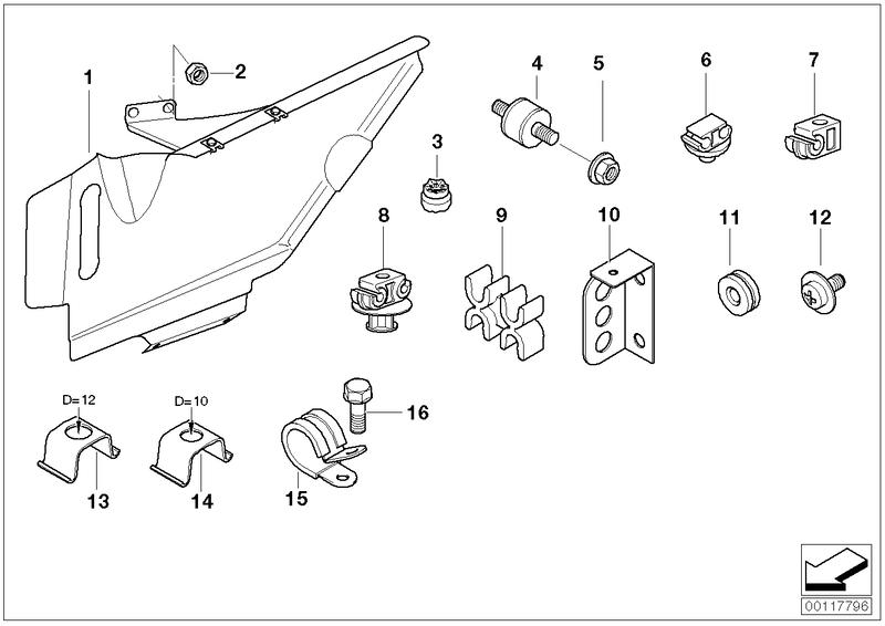 Pipe clip 21532282584