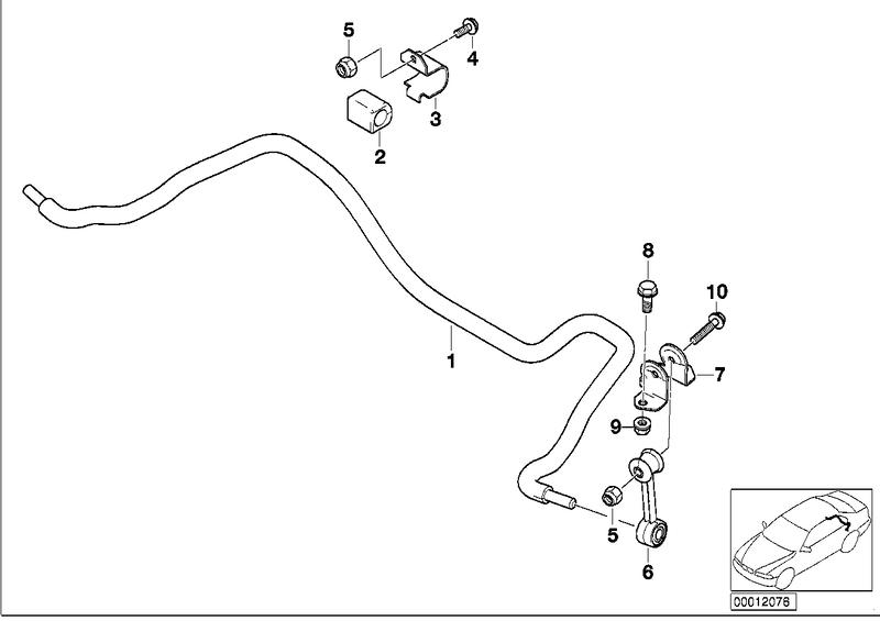 Rear stabilizer D = 15mm 33556751704