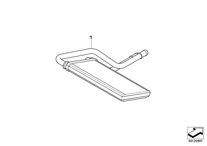 Radiator with dual pipe 64116927614