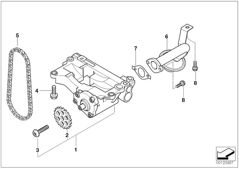 Oil pump 11417805814