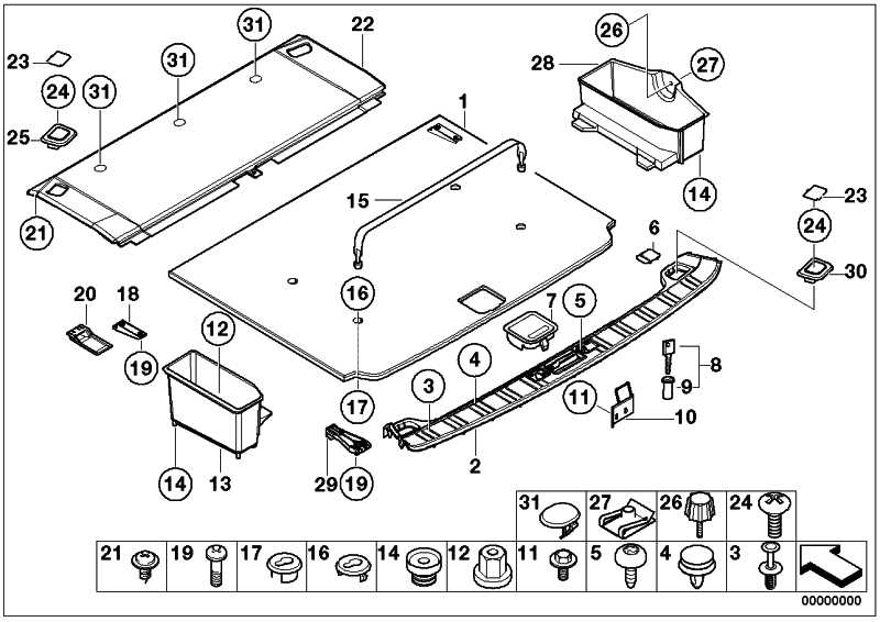 Shelf back BLACK 5 Series 51478216902