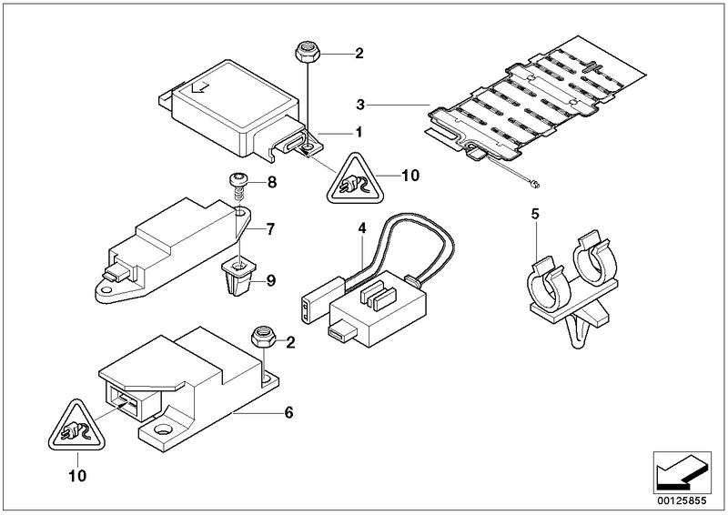 Impact sensor side airbag 65776910678