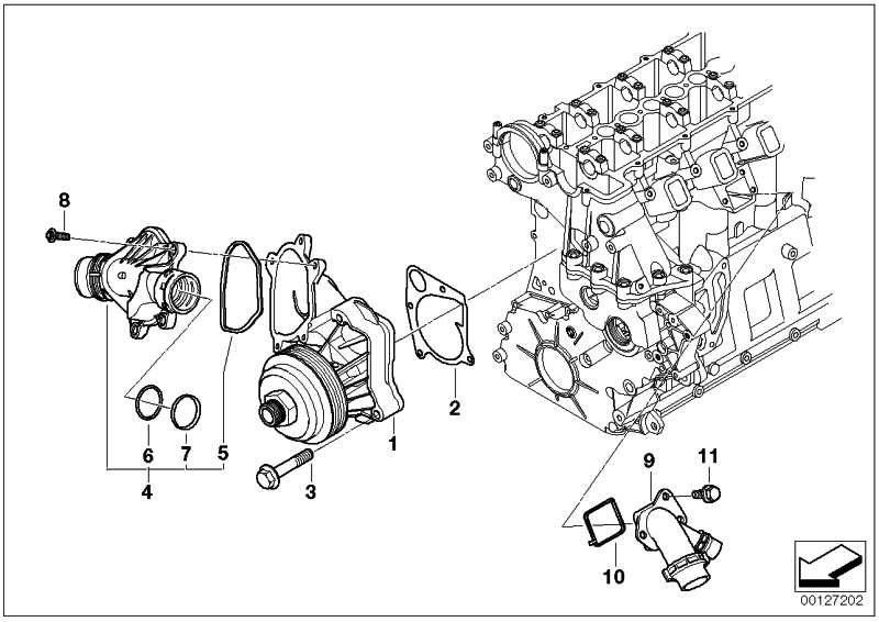 Exchange coolant pump mechanically 1er 3 5er X3 11517805808