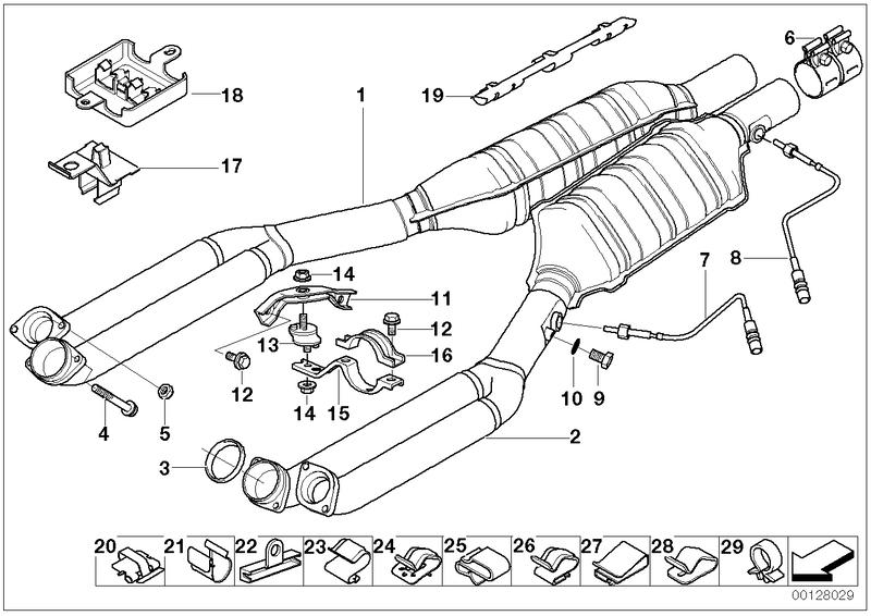 Exhaust pipe silencer ZYL.1-6 18101741393