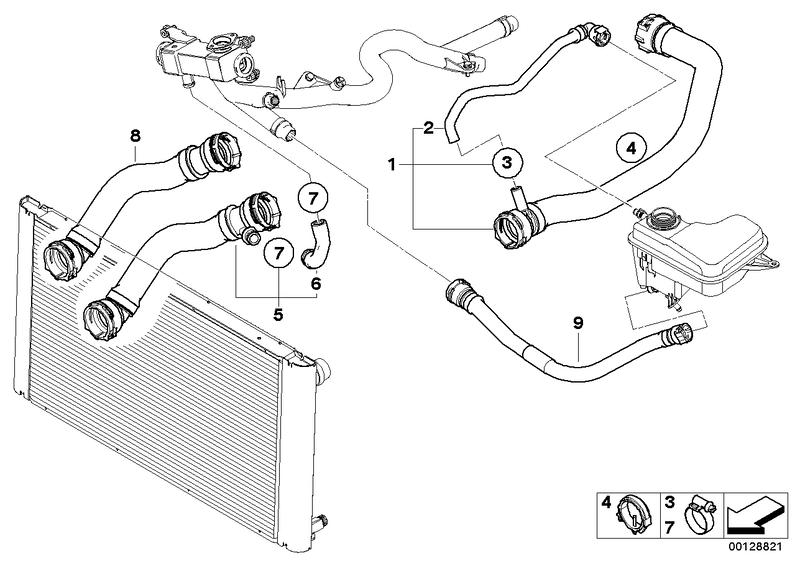 Coolant hose 17127787451