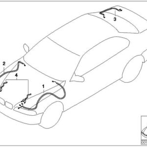 Rep harness right rear 61126928419