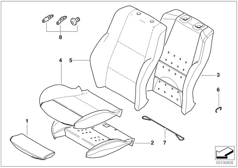 Foam member seat 52107052369