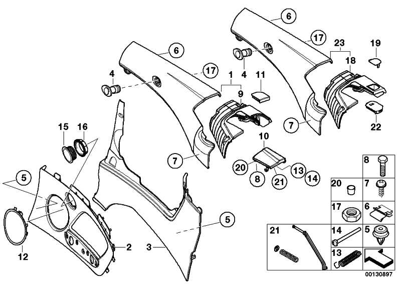 Receiving wind deflector left GRAU 51717022379