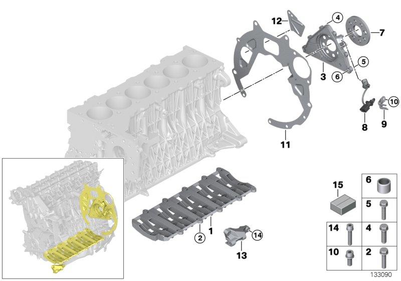 Dichtungssatz crankcase asbestos-free 11110395221