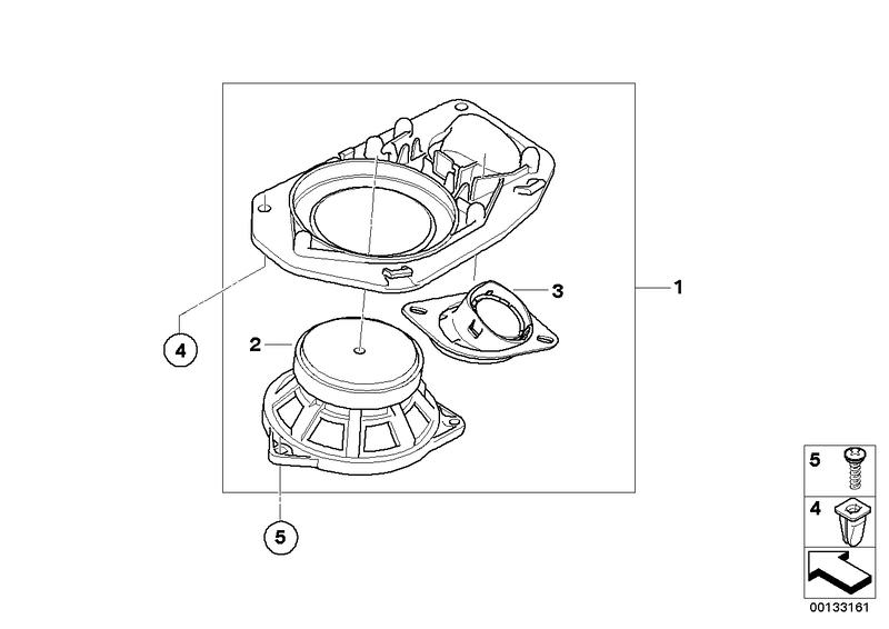 Speaker support Hifi left 65139143151