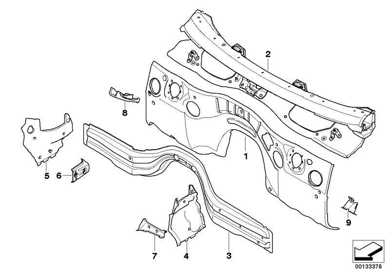 Partition wall assembly space right 41127135622