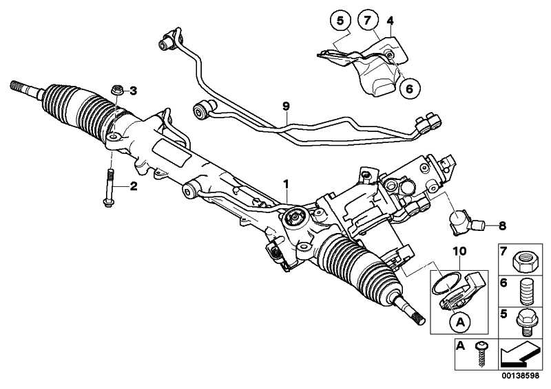Exchange hydraulic steering gear active steering 5er 6 32106794411