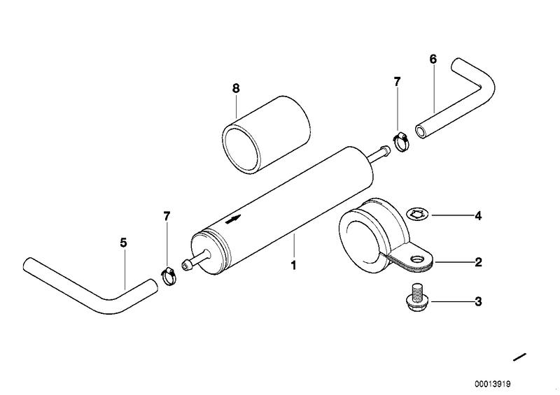 Molded hose 16121182728