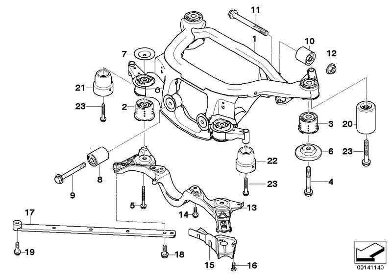 Rear axle 33303450227