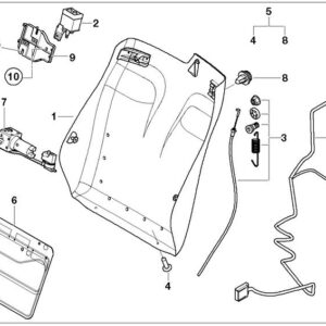 Lumbar cushion right 52107008130