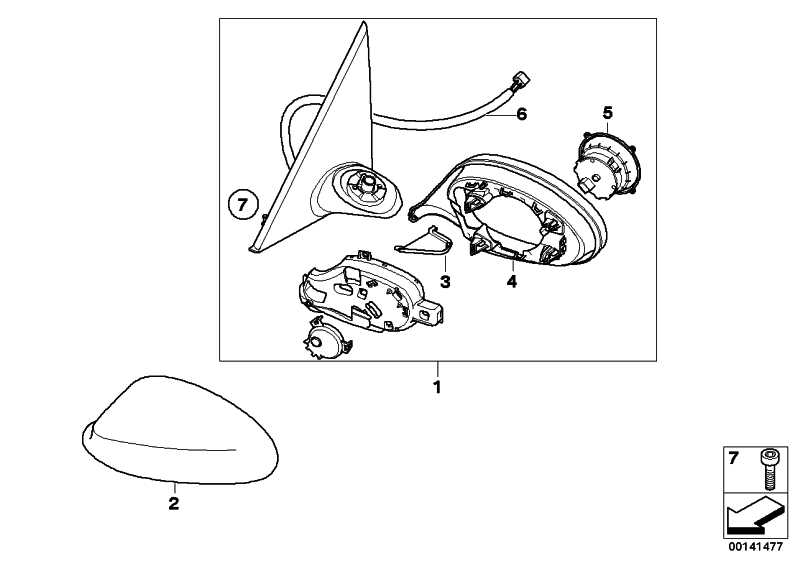 Cover painted right CODE - UNI / MET. 1 Series 51160038344