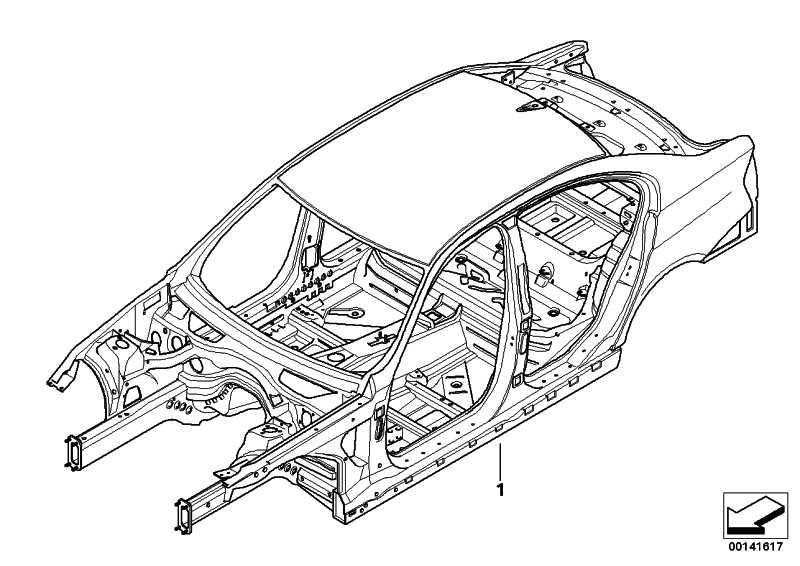 Body skeleton sunroof BASE 3 41007180022