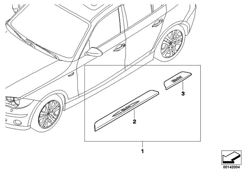 Retrofit Kit door sill strip stainless steel 1er 51470410793