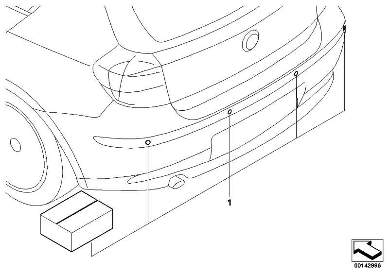 Retrofit kit Park Distance Control hint. 1 Series 66200396793