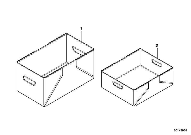 Folding box SMALL 1er 3 Series 5 Series 6 Series 7 Series X1 X3 X5 X6 Z4 MINI 51472153676