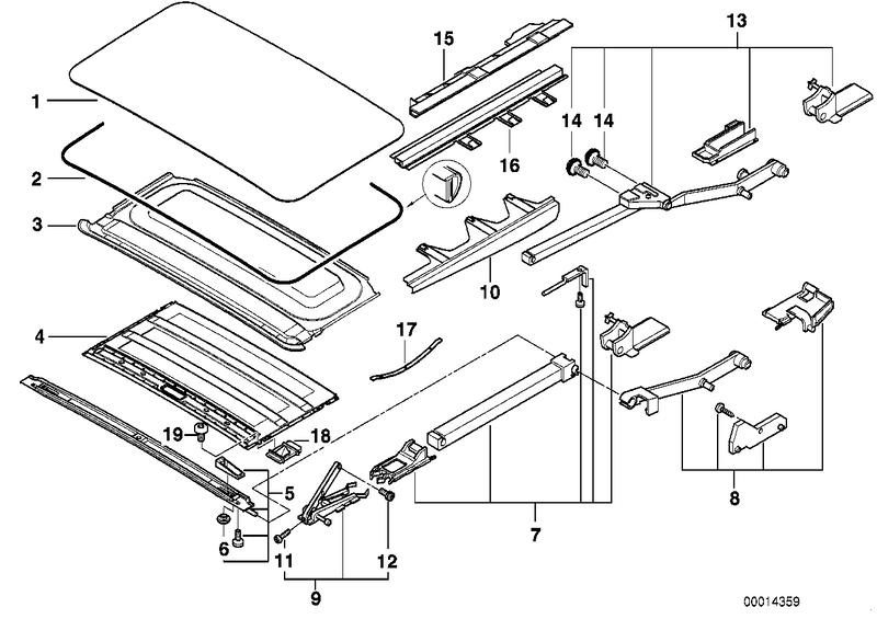 Control rail right 54128173100