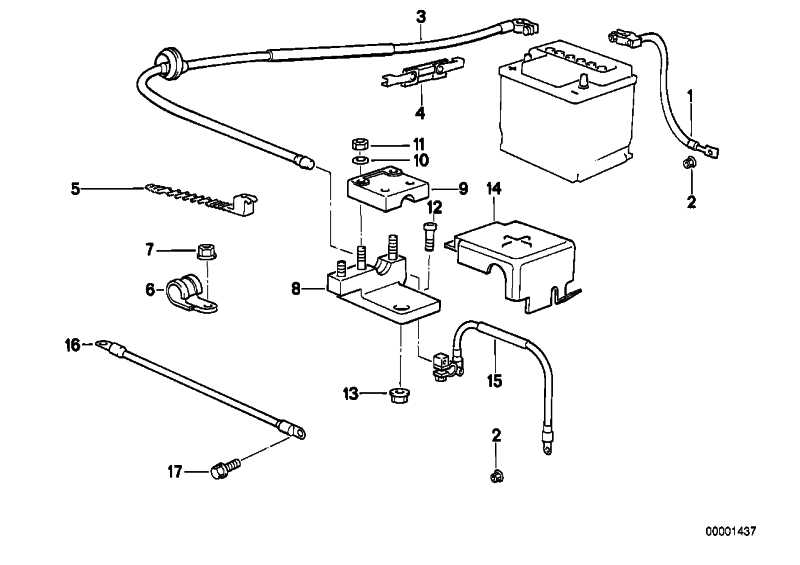 Lid holder battery cable 3 12421288413