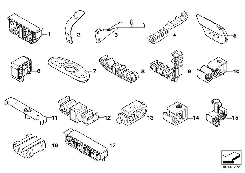 Holder brake line 34306760245