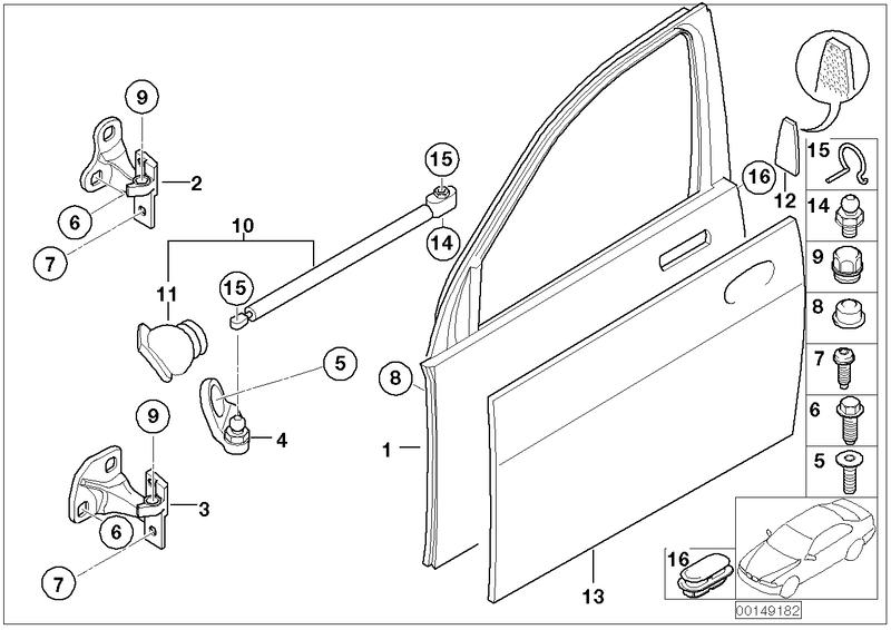 Sealing door brake right front 51217017802