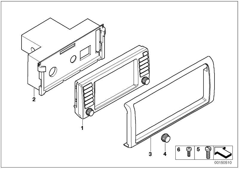 Knob-board monitor 5er 7 Series X5 65528385458