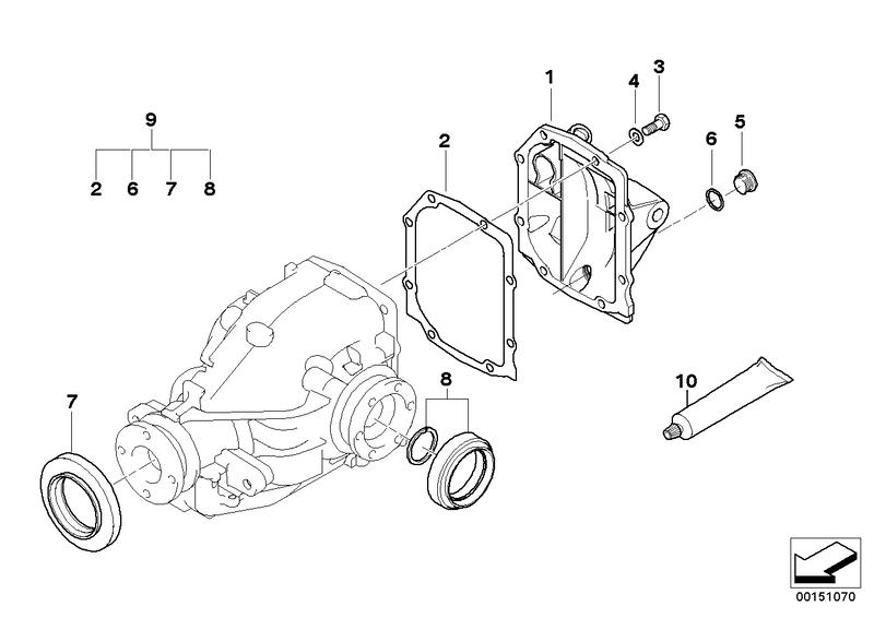 Gear cover TYPE 188K 33117508901