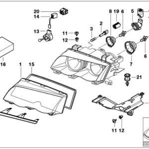 Cover plate left AL 3 63126924043