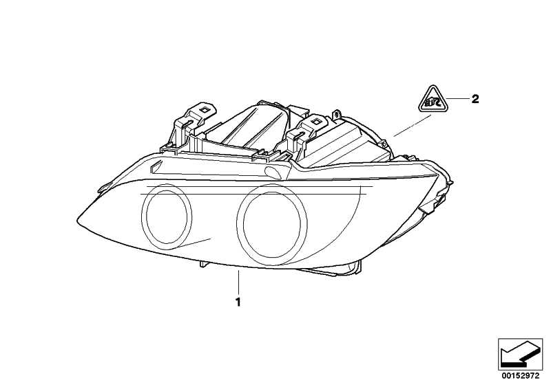 Spotlight AHL-xenon headlight left 3 63117182513