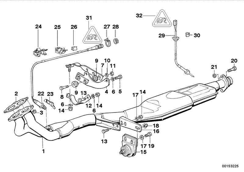 Exchange catalyst exhaust pipe 11761716471