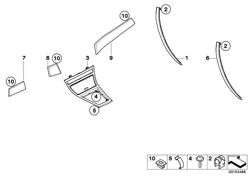 Function carrier instrument panel poplar below GRAU 51453436572