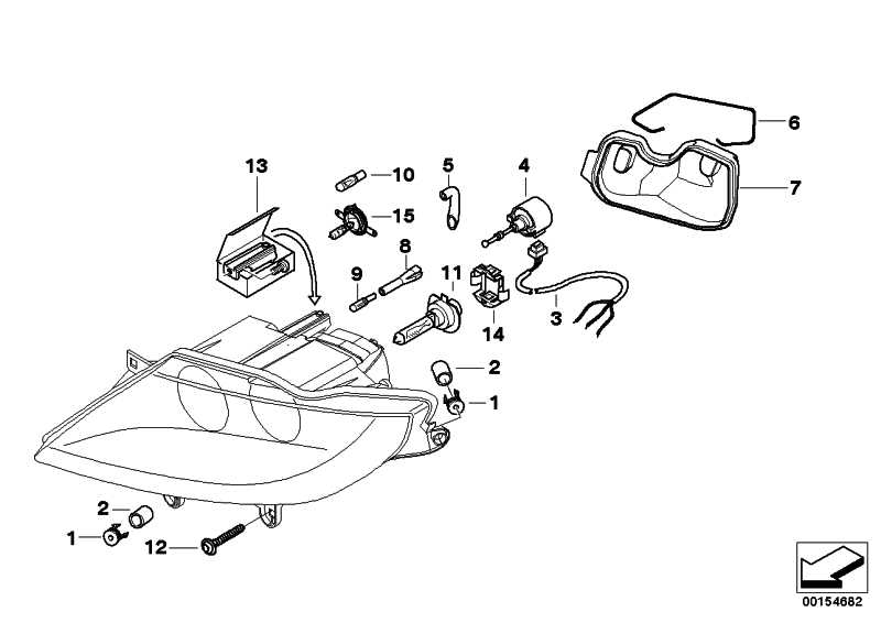 Repair Kit Headlight right Z4 63126932824