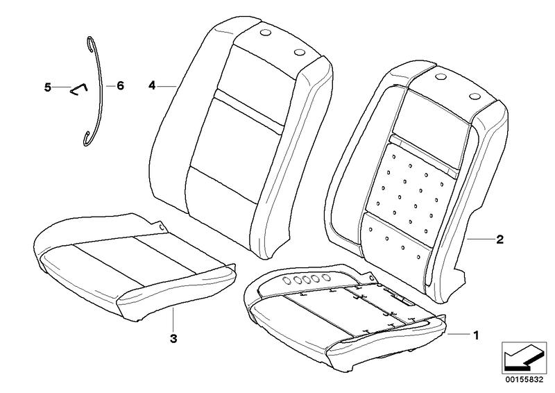 Cover seat fabric ANTHRACITE 52109146175