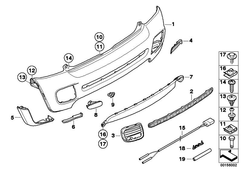 Panel rear bumper MINI 51120404110