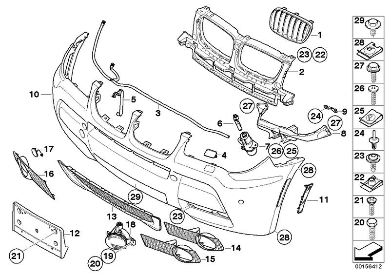 Reflectors left side marker M PACKAGE 63143417737