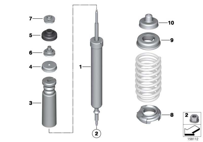 Rear shock absorber 3 33526780081