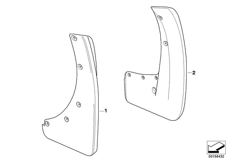 Set strainer rear E70 18 "+19" 82160414674