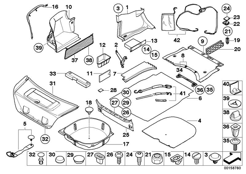 Pad shelf luggage compartment 51477074475