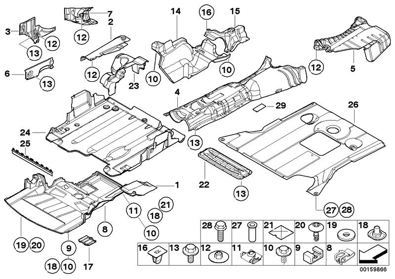 Heat shield motor carrier 51487893363